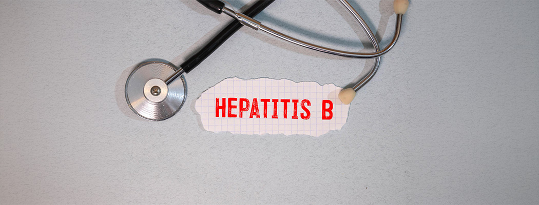 Hepatitis B awareness with stethoscope